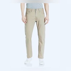 Levi's Men's Beige Relaxed Fit Straight Jeans